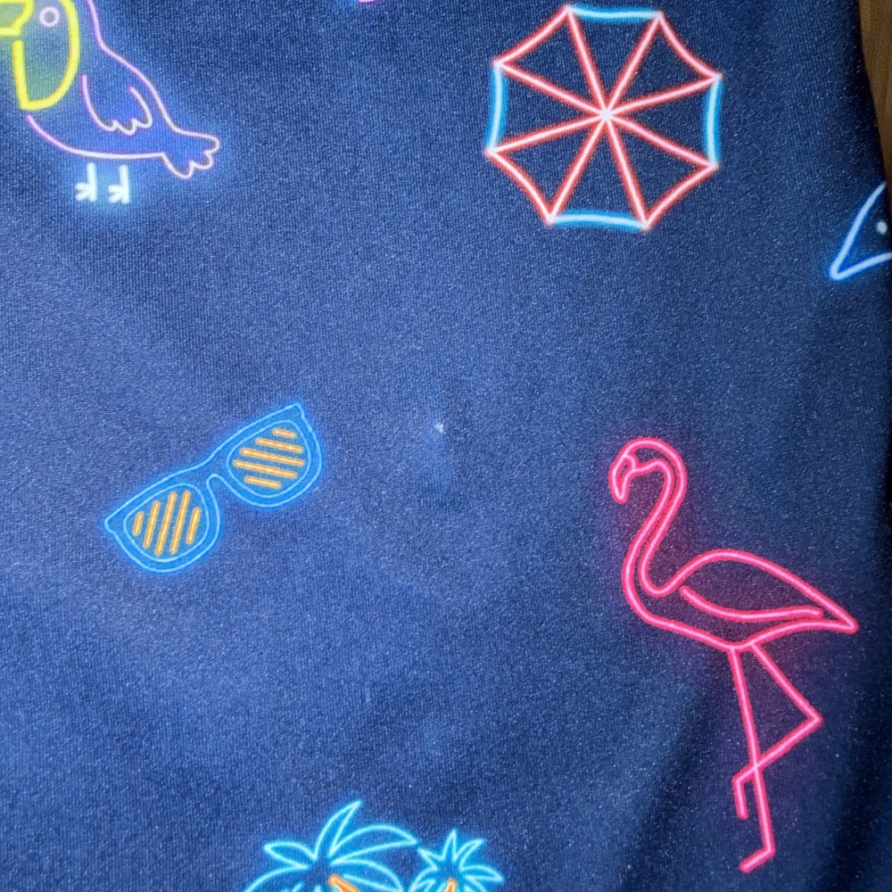 Birdie Bound Golf Shirt Tropical Navy Polo XL - Picture 4 of 4